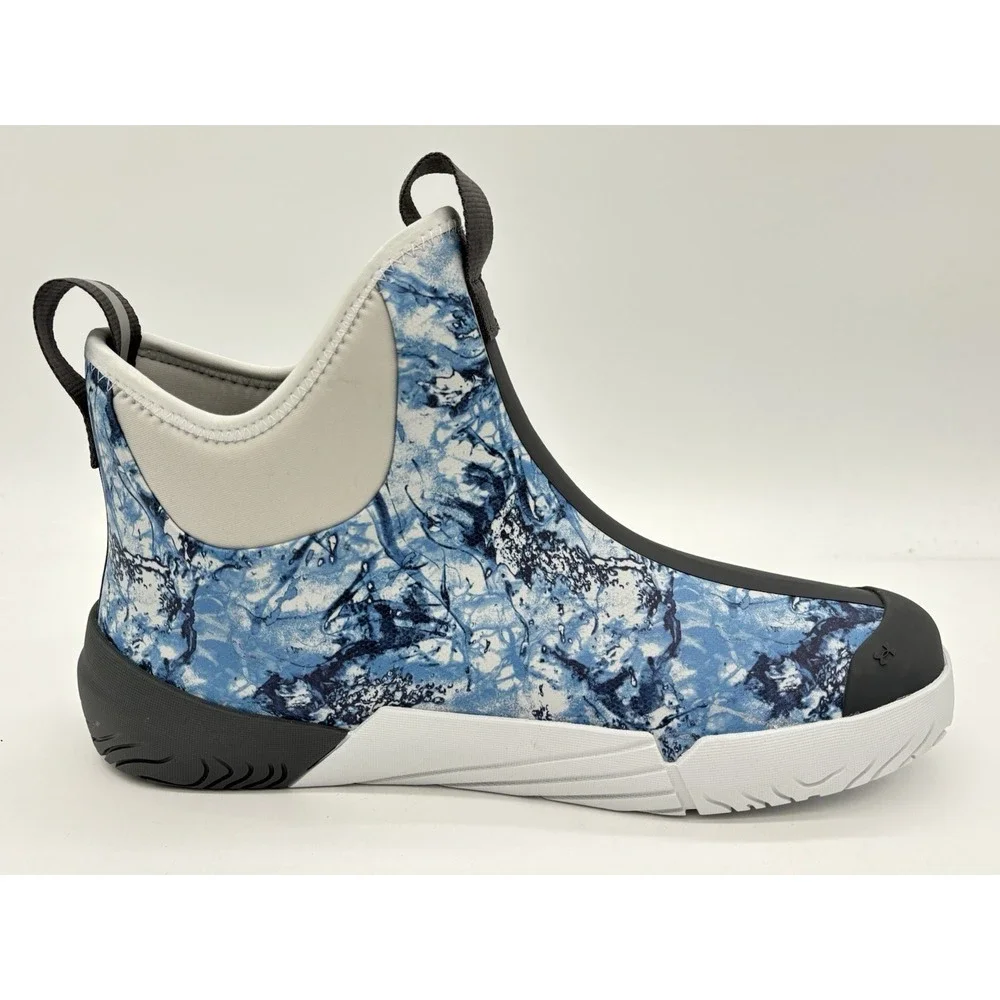 M 10.5 Under Armour 3028673 Shoreman Water Camo Fishing Ankle Deck Boots No Box